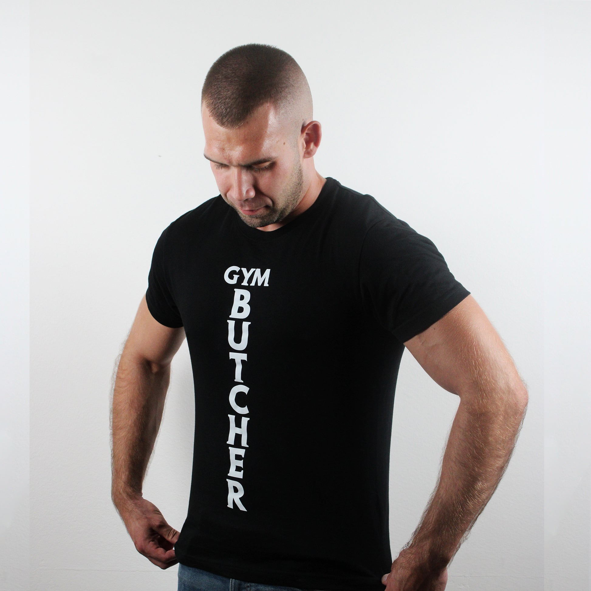 Koszulka męska czarna - Gym Butcher