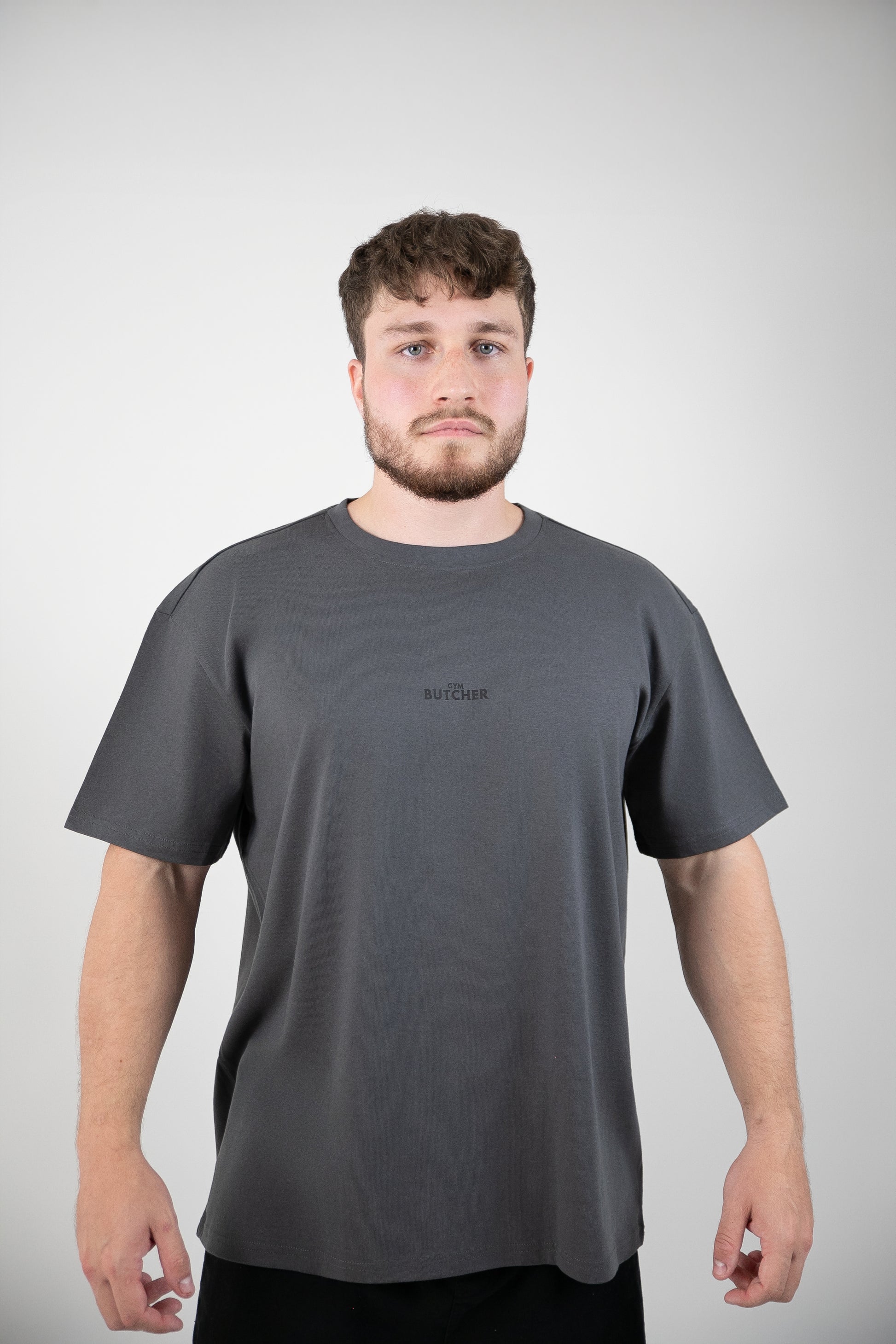 Koszulka męska oversize - Butcher Originals - szara
