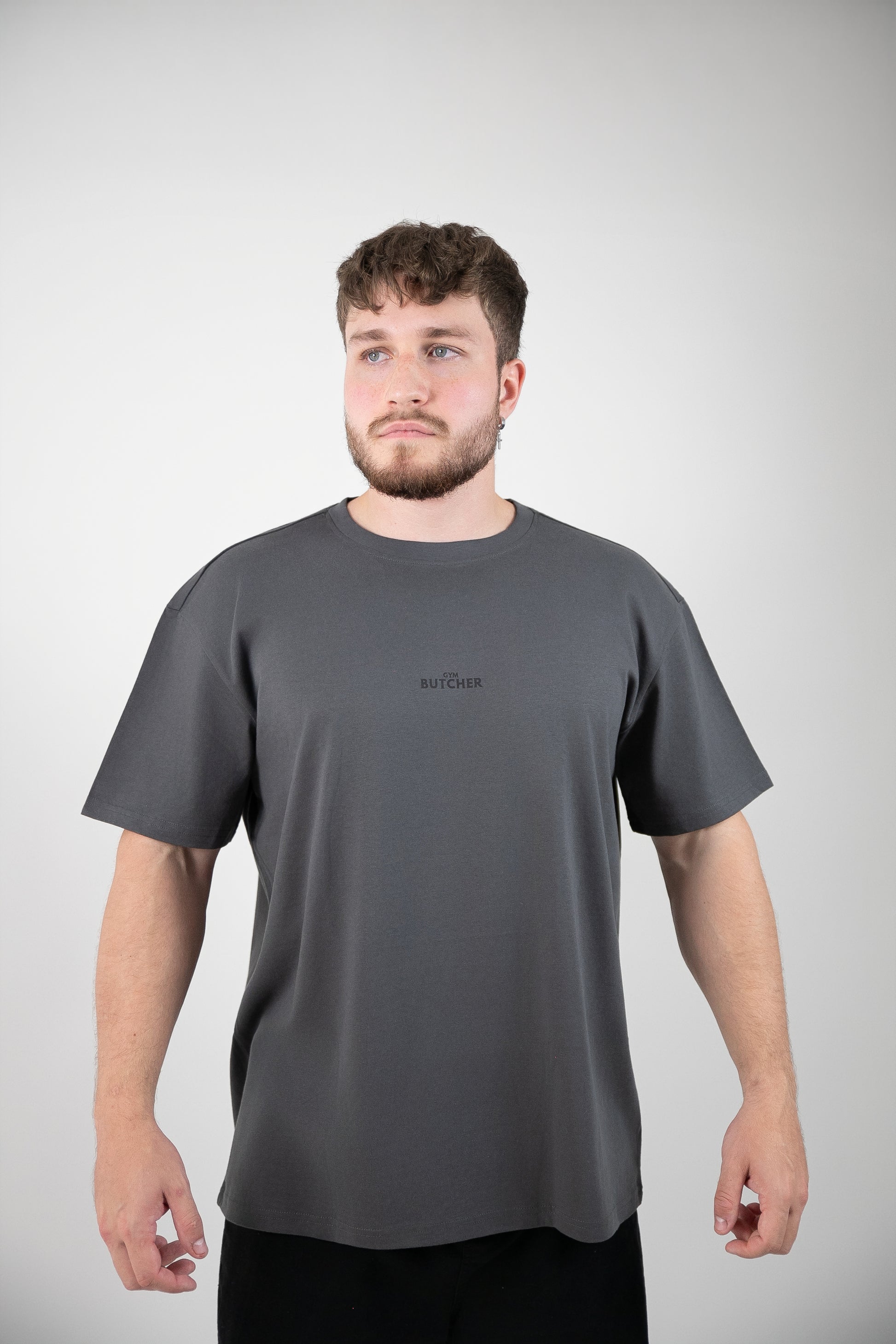 Koszulka męska oversize - Butcher Originals - szara