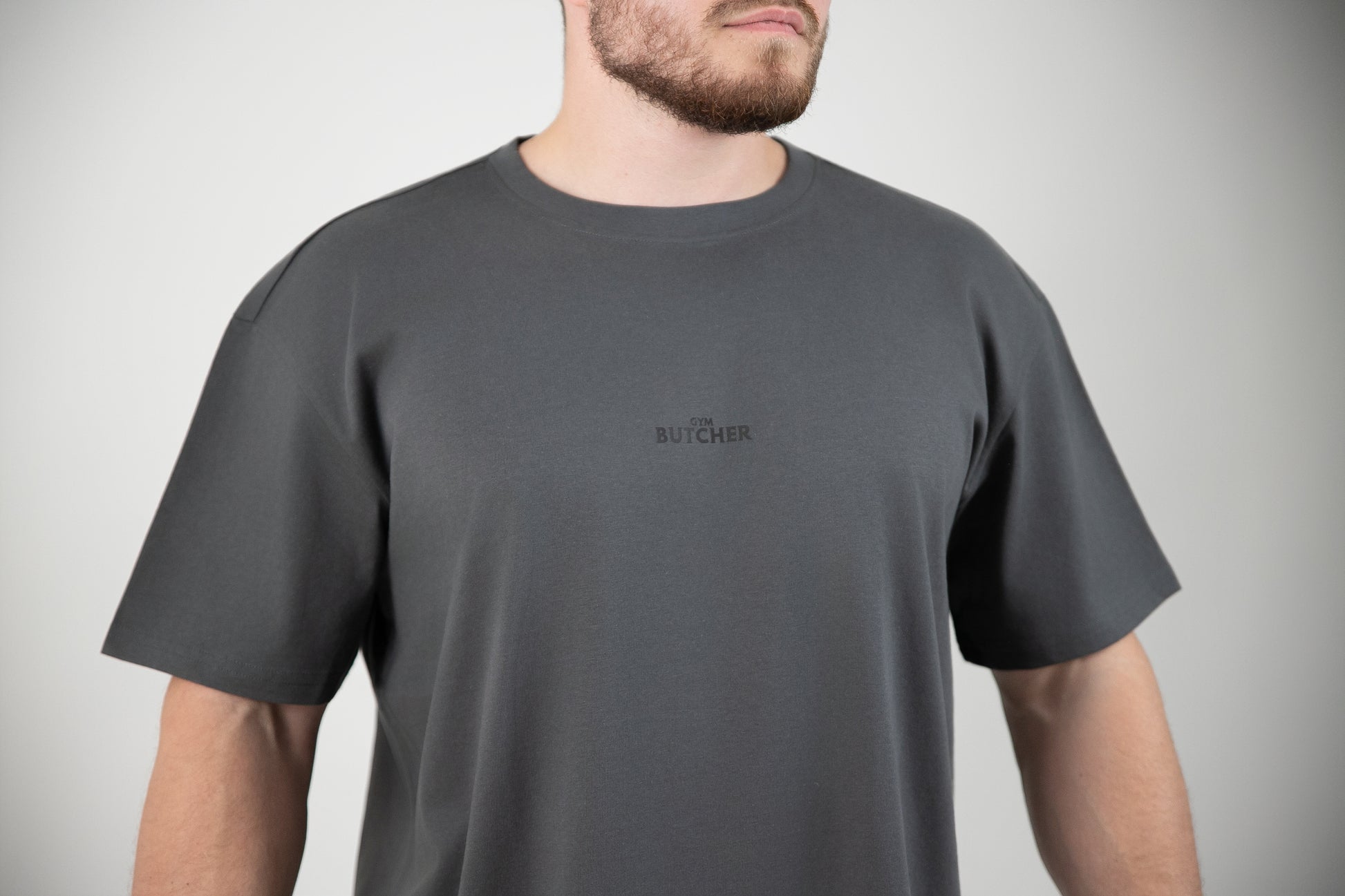 Koszulka męska oversize - Butcher Originals - szara