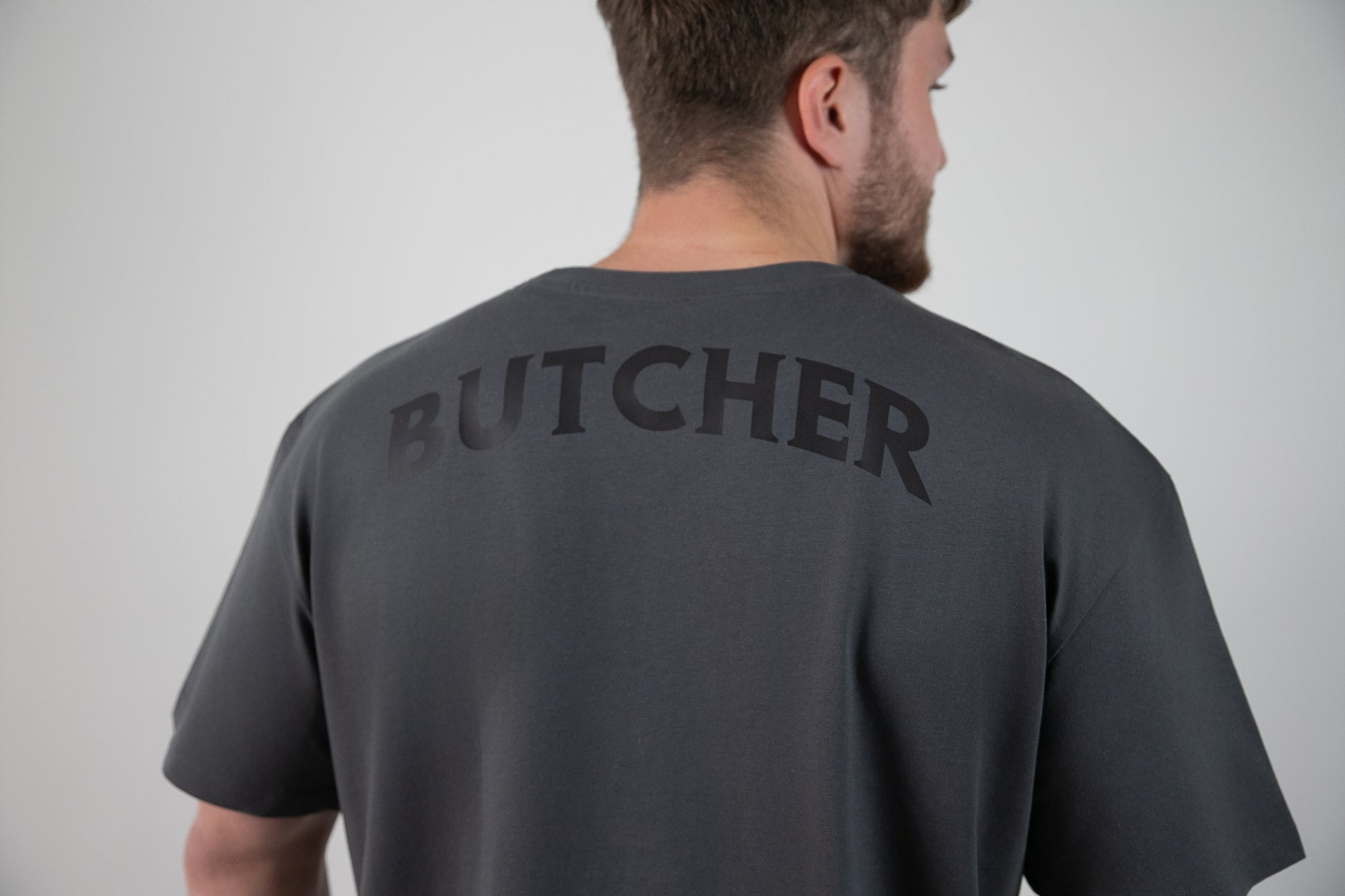 Koszulka męska oversize - Butcher Originals - szara