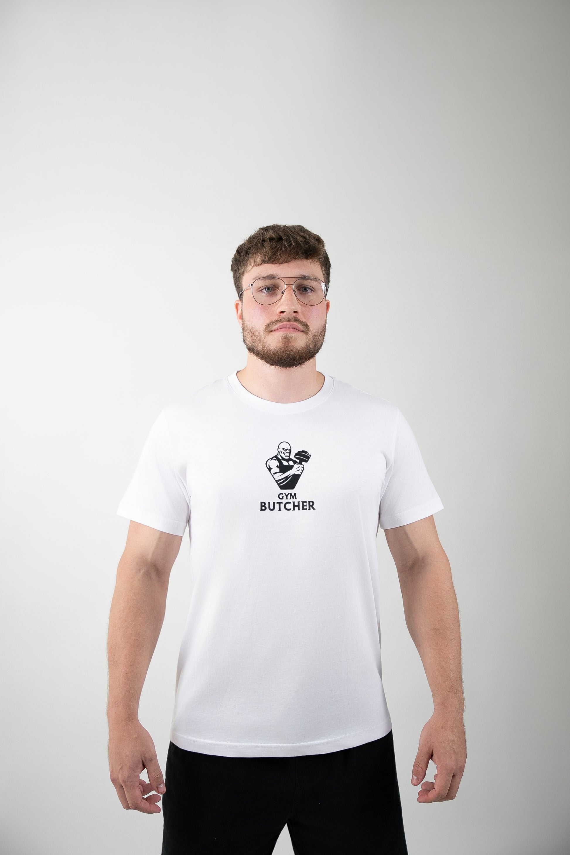 Koszulka męska biała - Gym Butcher