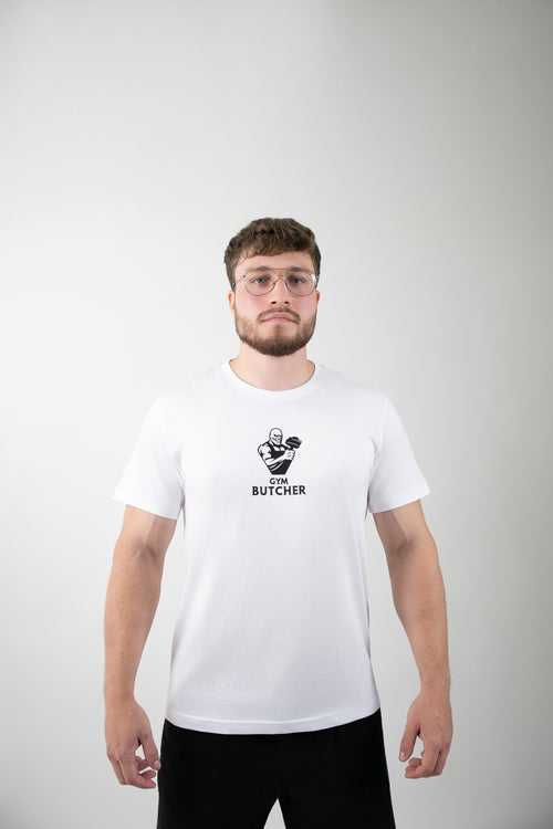 Koszulka męska biała - Gym Butcher