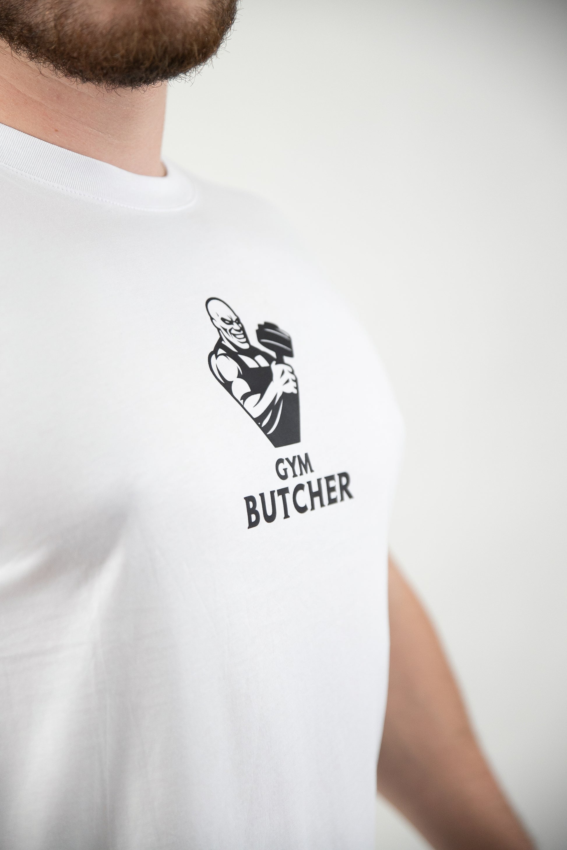 Koszulka męska biała - Gym Butcher