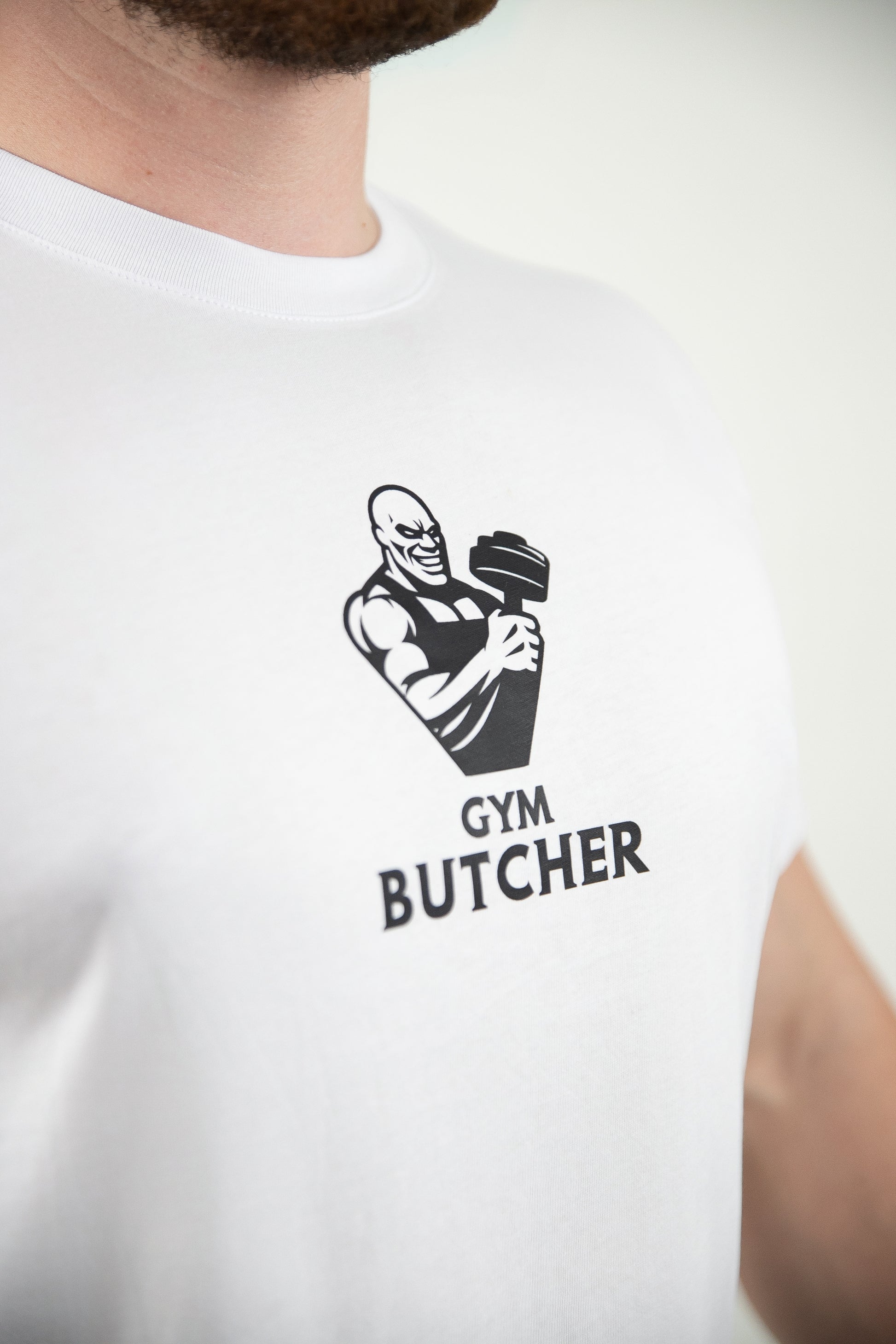 Koszulka męska biała - Gym Butcher