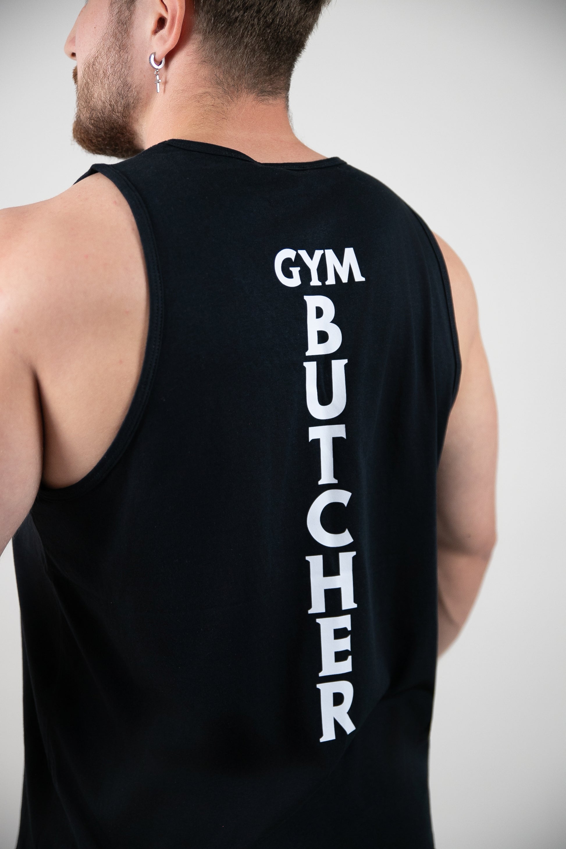 Tanktop czarny dla rzeźnika - Gym Butcher